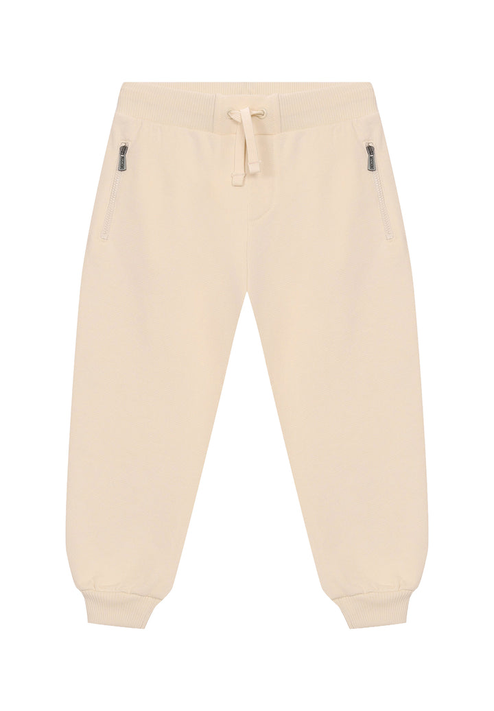 Pantalone felpa crema per bambino