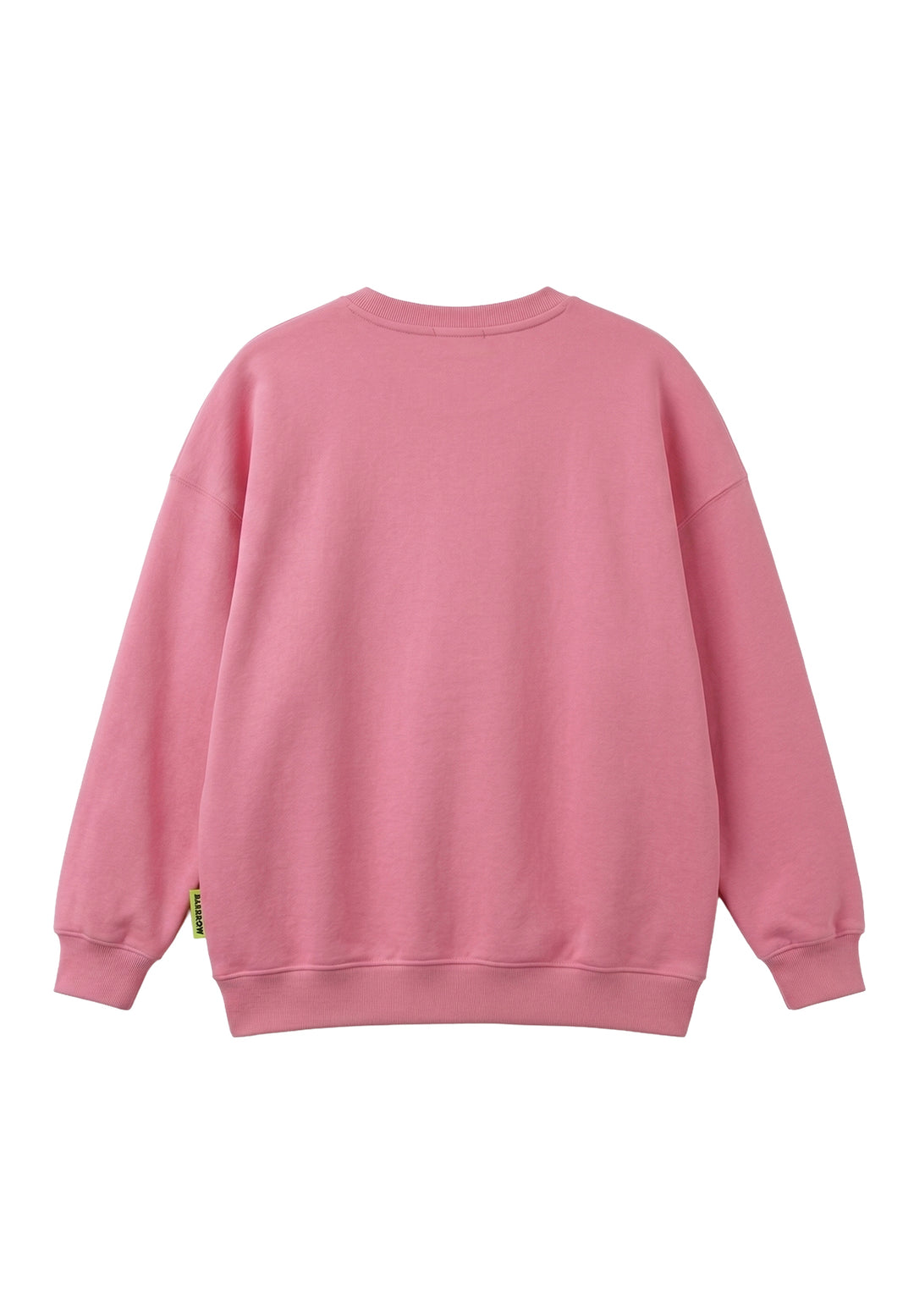 Felpa girocollo rosa per bambina