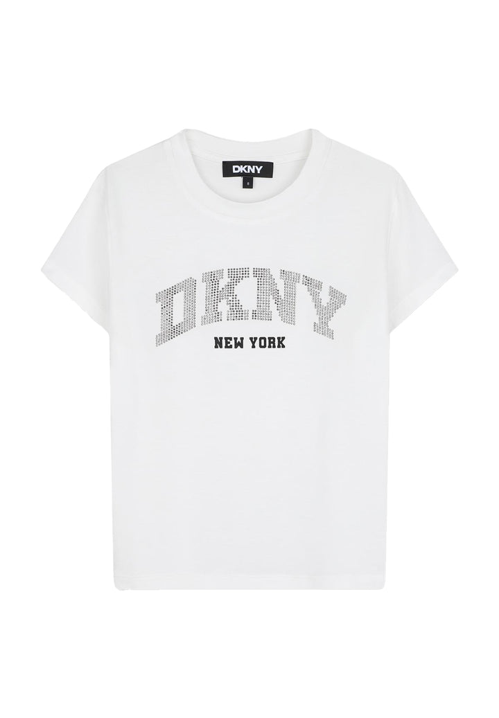 T-shirt bianca per bambina