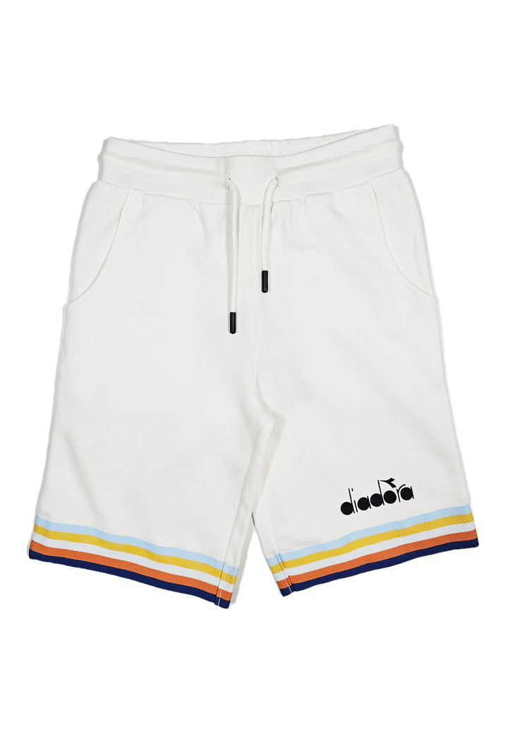 Bermuda felpa bianco per bambino - Primamoda kids