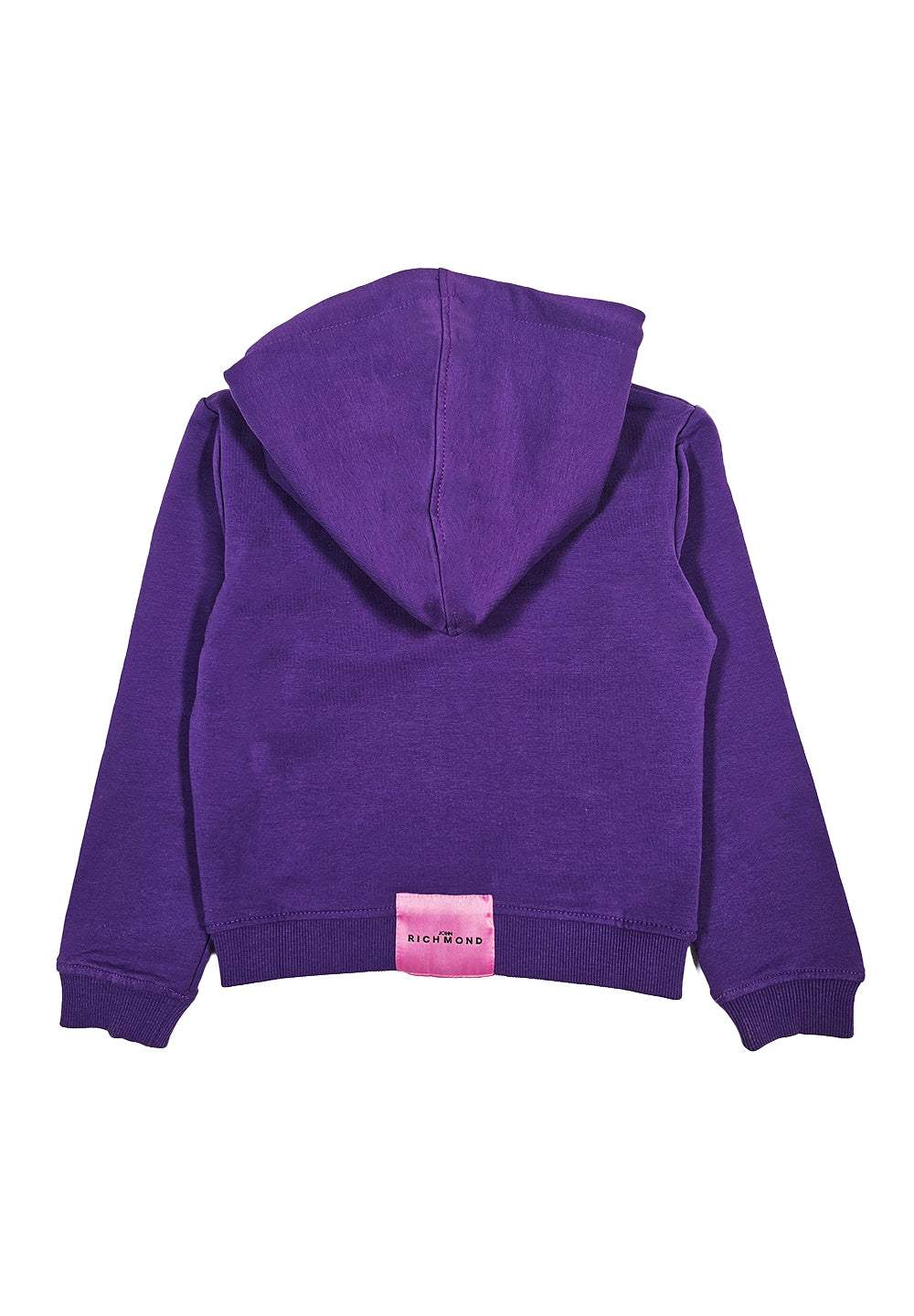 Purple zip sweatshirt for baby girl