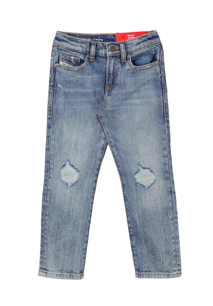 Jeans blu denim per bambino