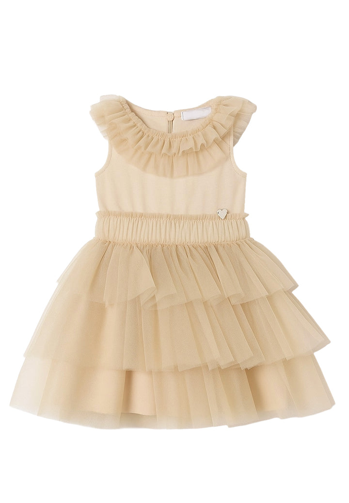 Vestito beige per bambina