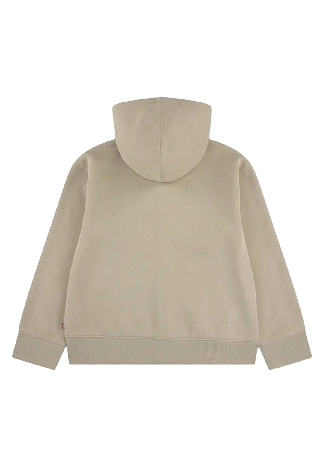 Felpa zip beige per bambino