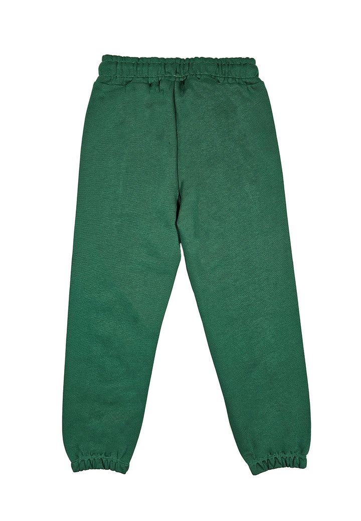 Pantalone felpa verde per bambino