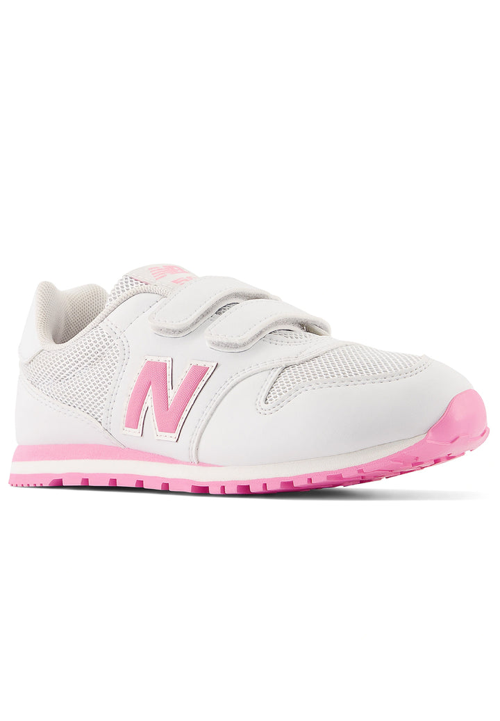 Scarpe bianche-rosa per bambina