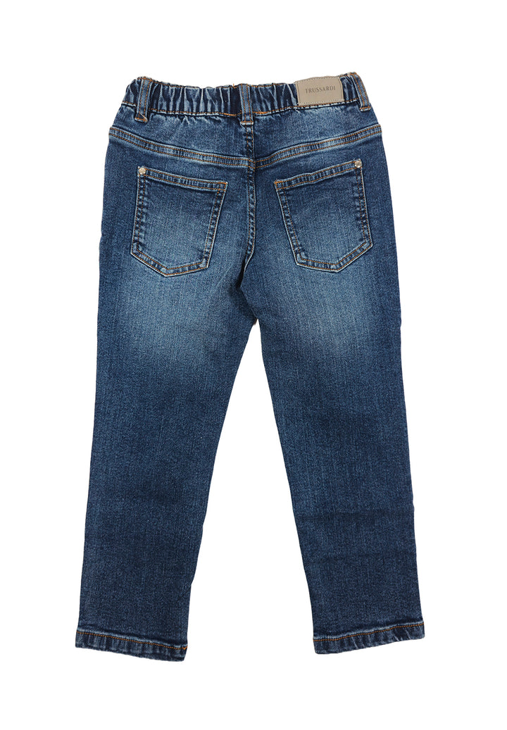 Jeans blu denim per neonato