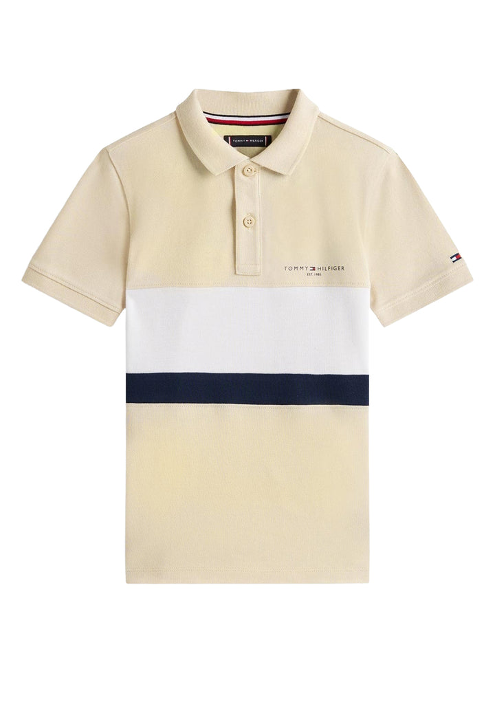 Polo beige per bambino