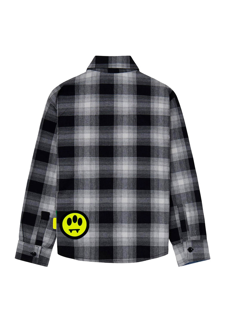 Camicia a quadri nera per bambino