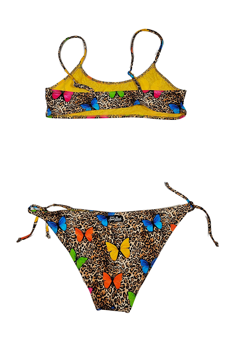 Costume bikini maculato per bambina