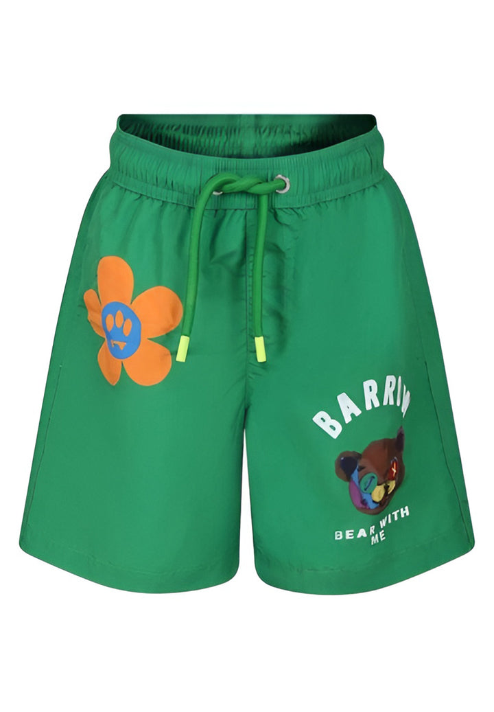 Costume boxer verde per bambino