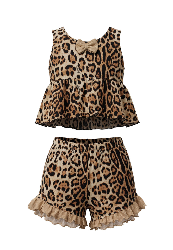 Completo leopardato per neonata