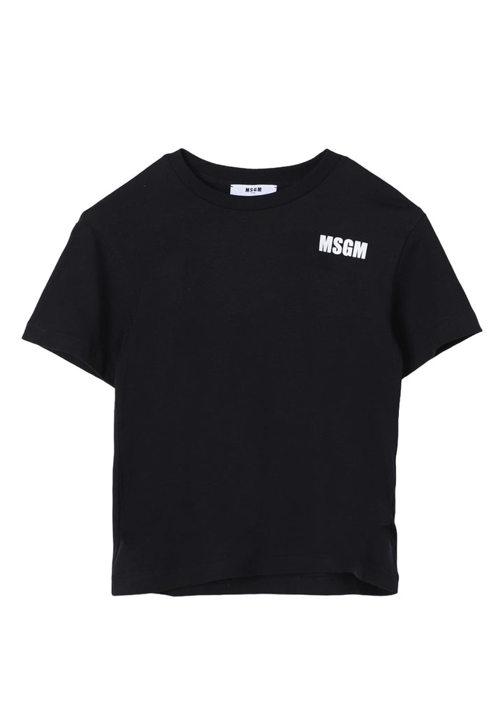 T-shirt nera per bambino