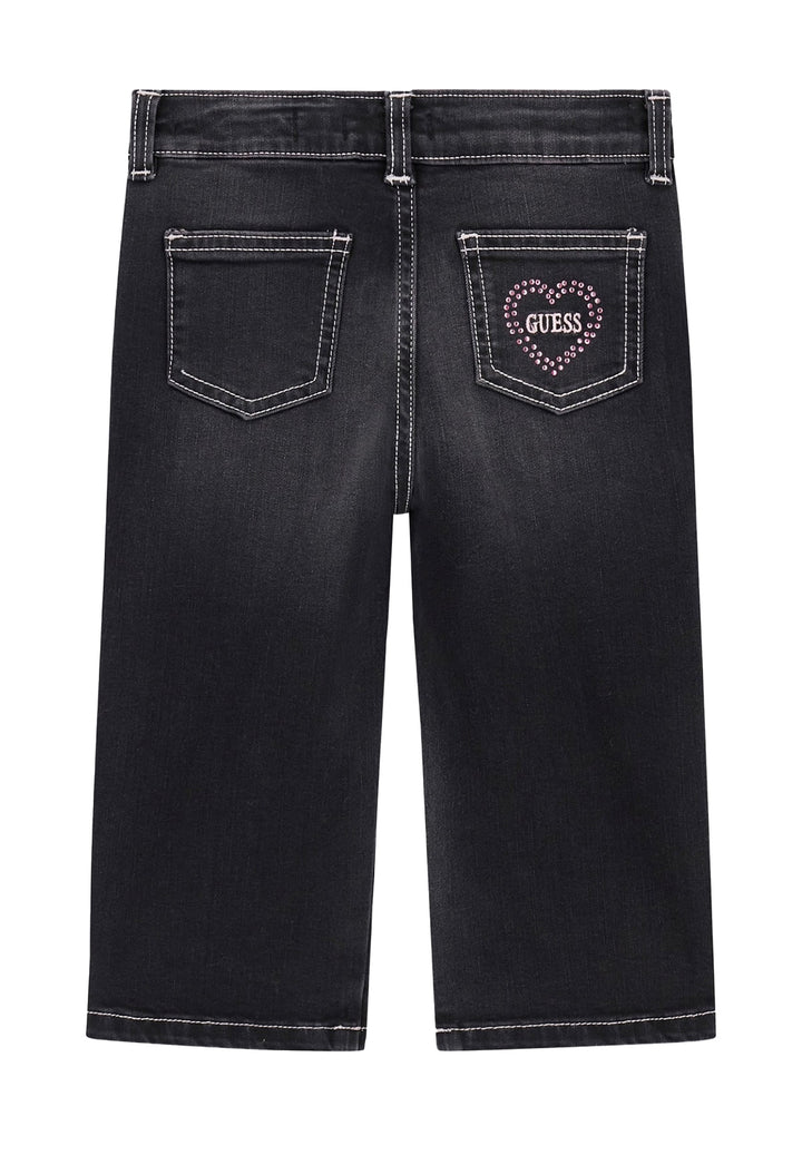 Jeans nero denim per bambina