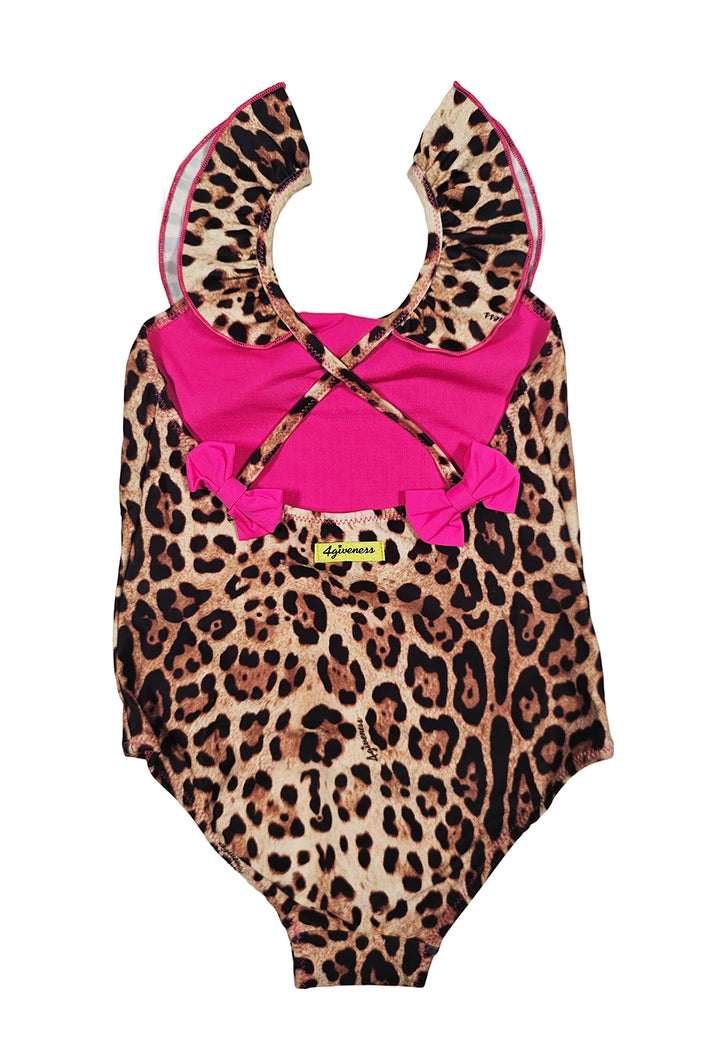 Costume intero maculato per neonata