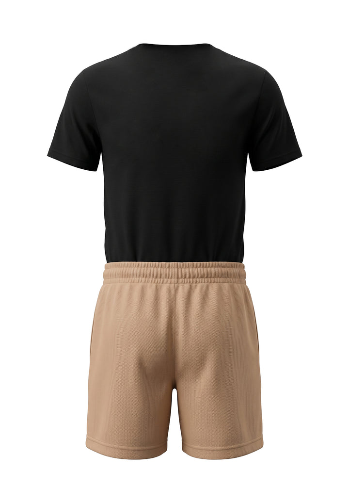 Completo nero-beige per bambino