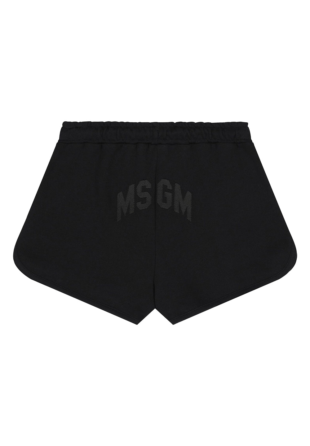 Short felpa nero per bambina