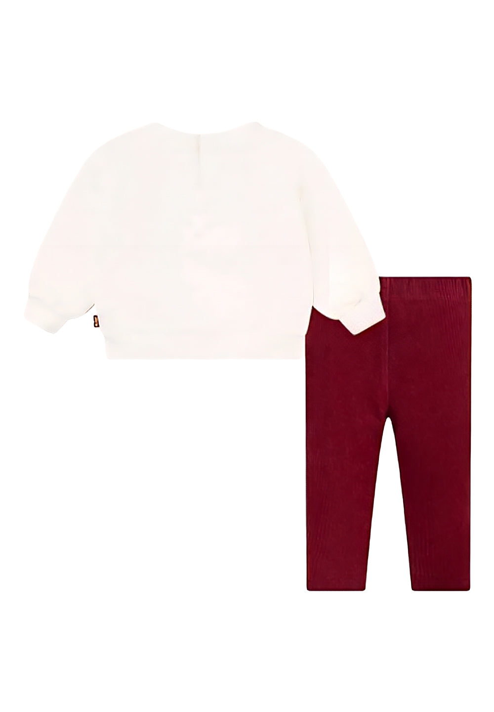 Creme-fuchsia Set für Neugeborene Mädchen