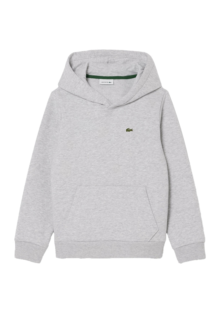 Felpa cappuccio grigia per bambino