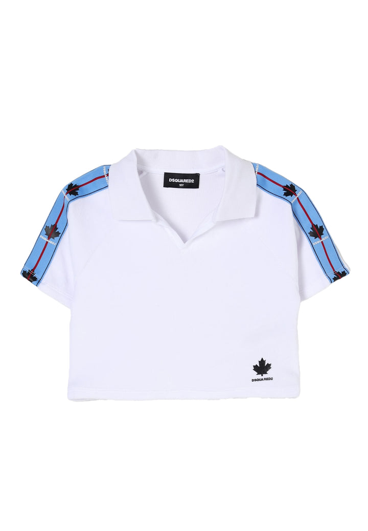 Polo bianca per bambina