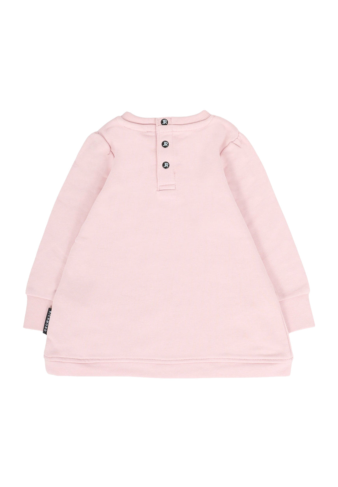 Vestito felpa rosa per neonata