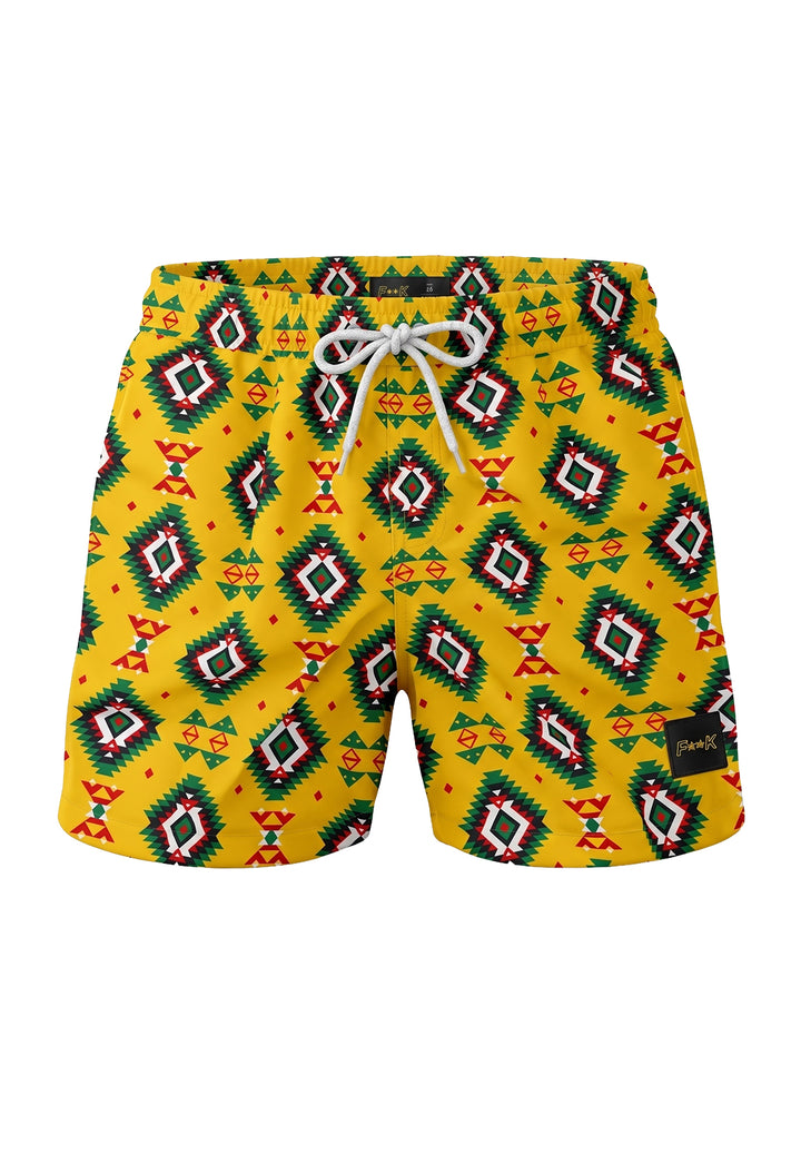 Costume boxer giallo per bambino