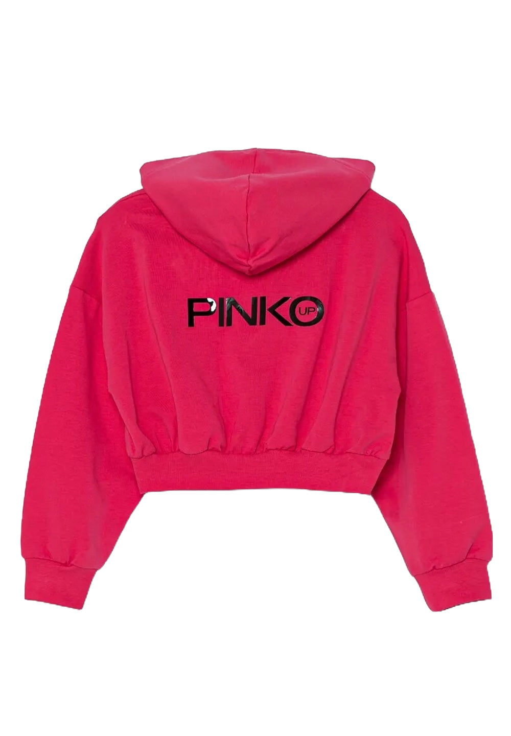 Felpa zip fuxia per bambina