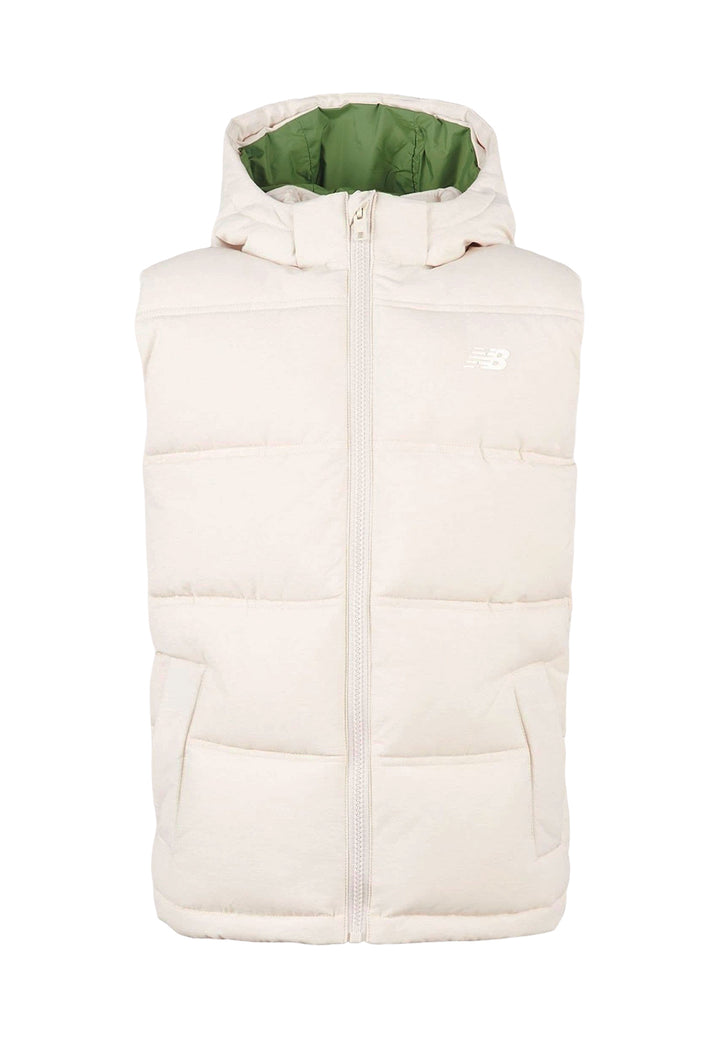 Giubbotto smanicato beige per bambino