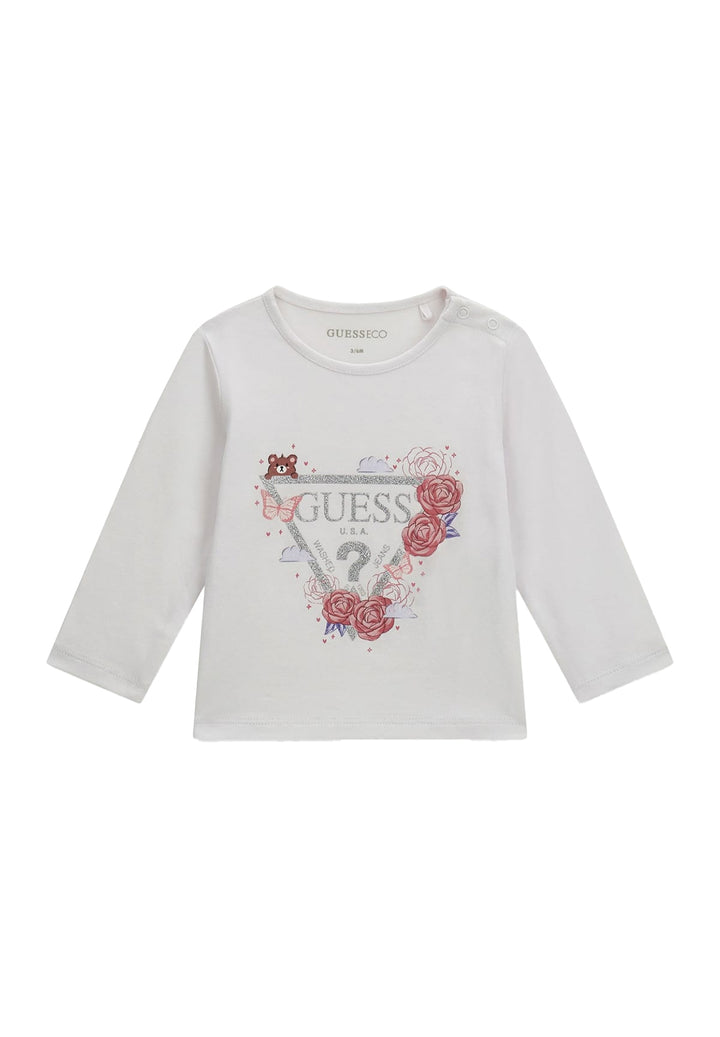 T-shirt bianca per bambina