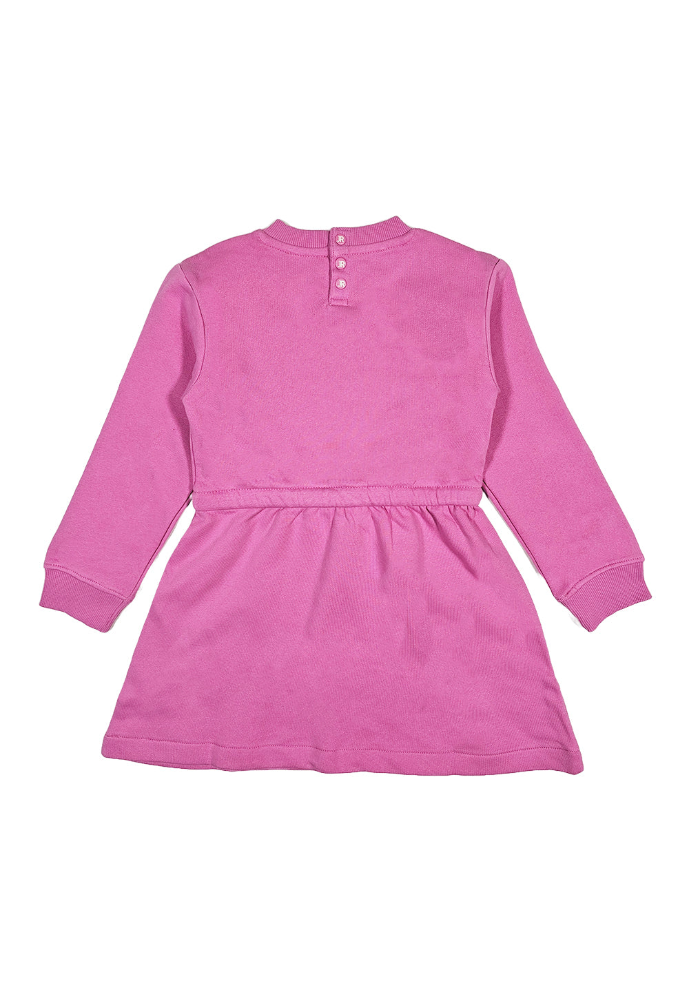 Pink sweatshirt dress for girls