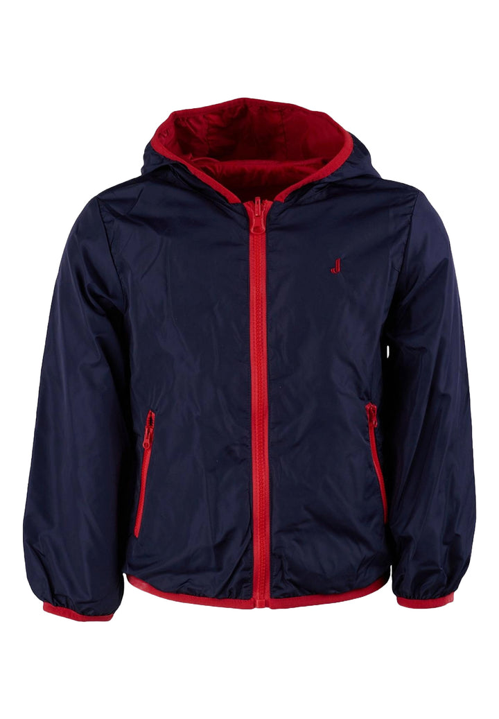 Giubbino reversibile blu-rosso per neonato