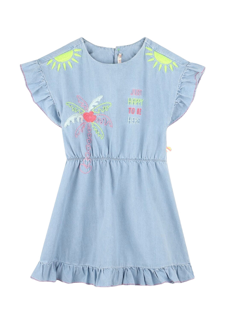 Vestito blu denim per bambina