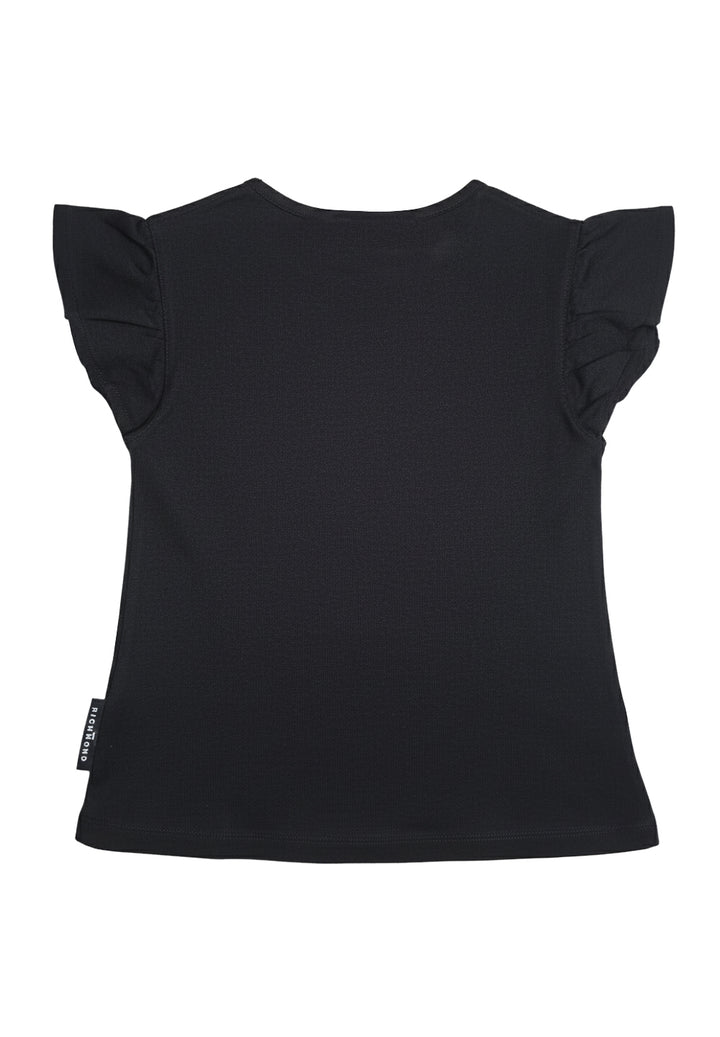 T-shirt nera per bambina