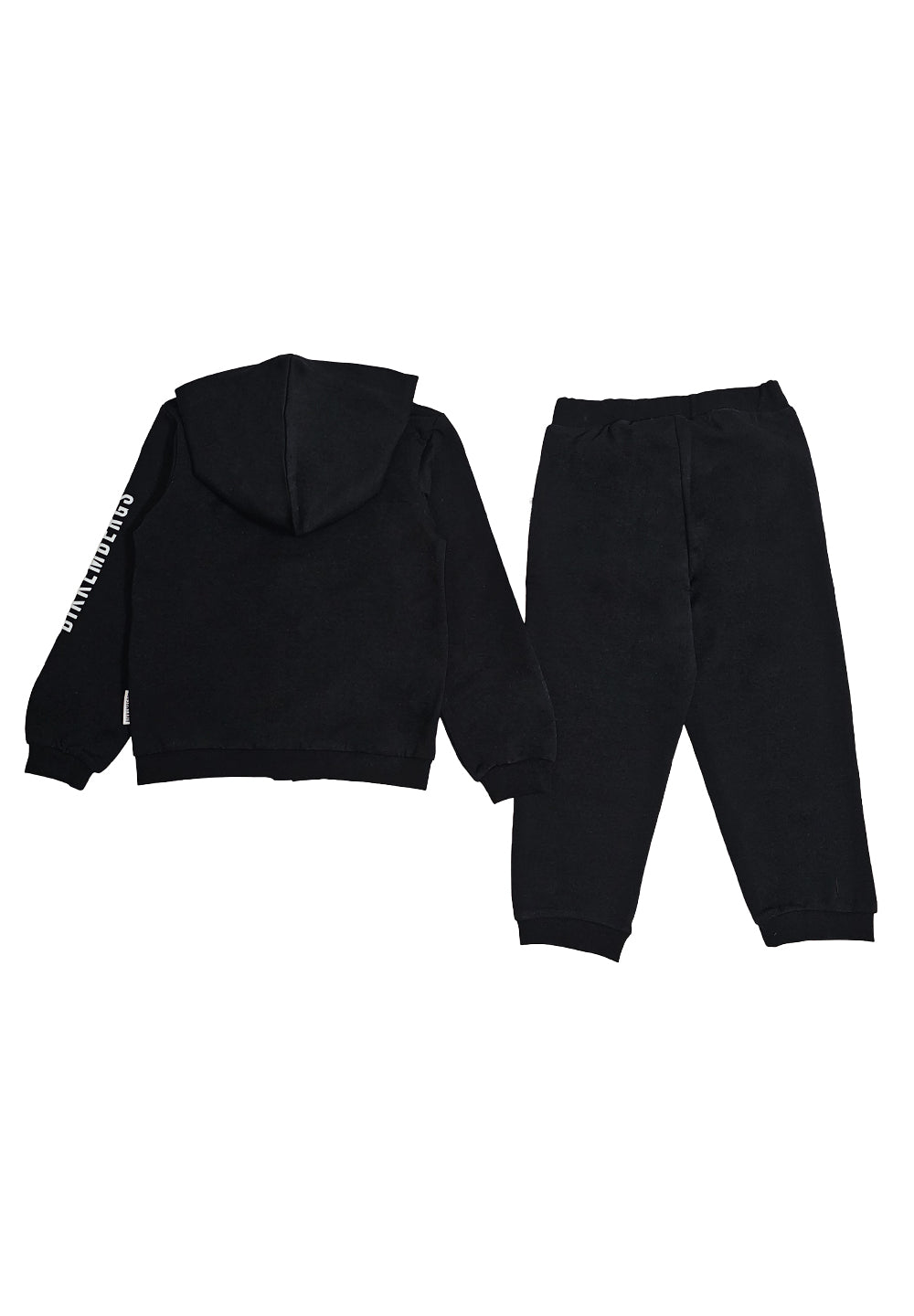 Completo felpa nero per bambino