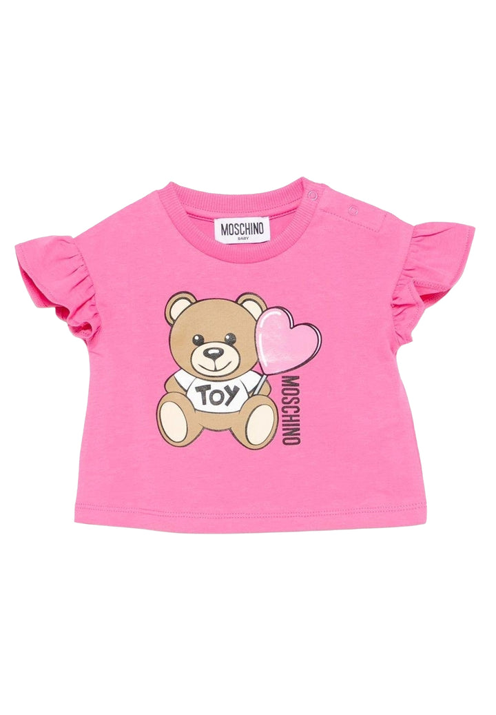 T-shirt fuxia per neonata