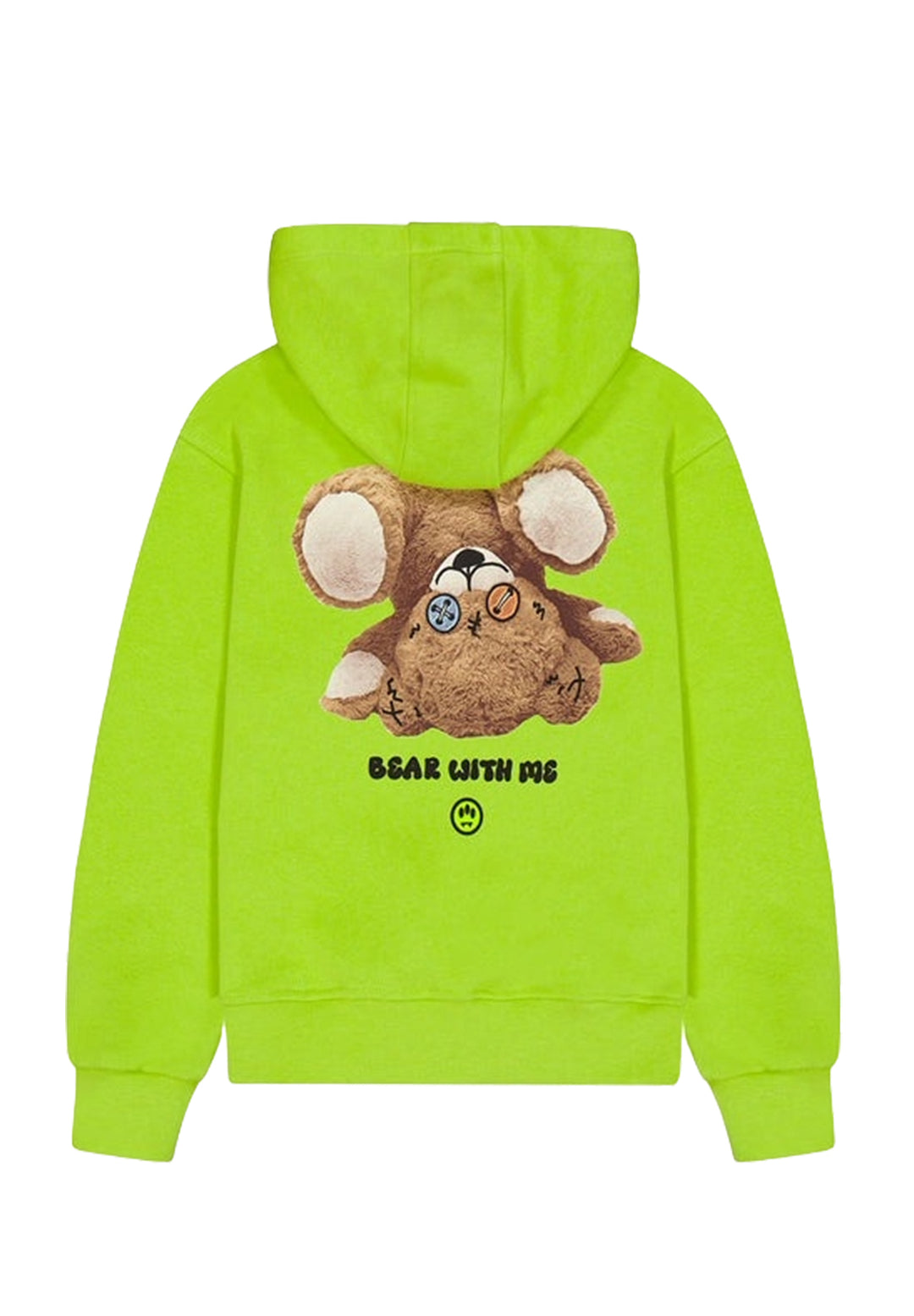 Felpa cappuccio lime per bambino