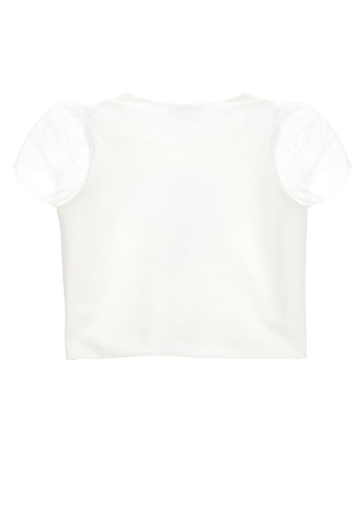 T-shirt bianca per bambina