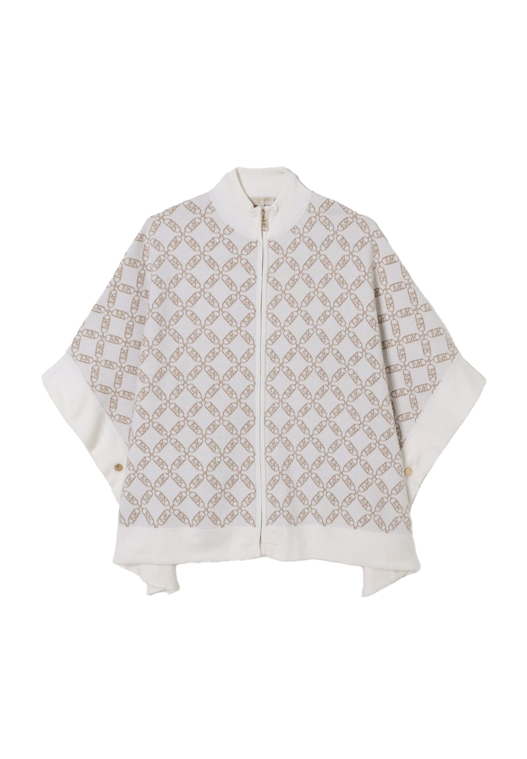 Mantella zip crema per bambina
