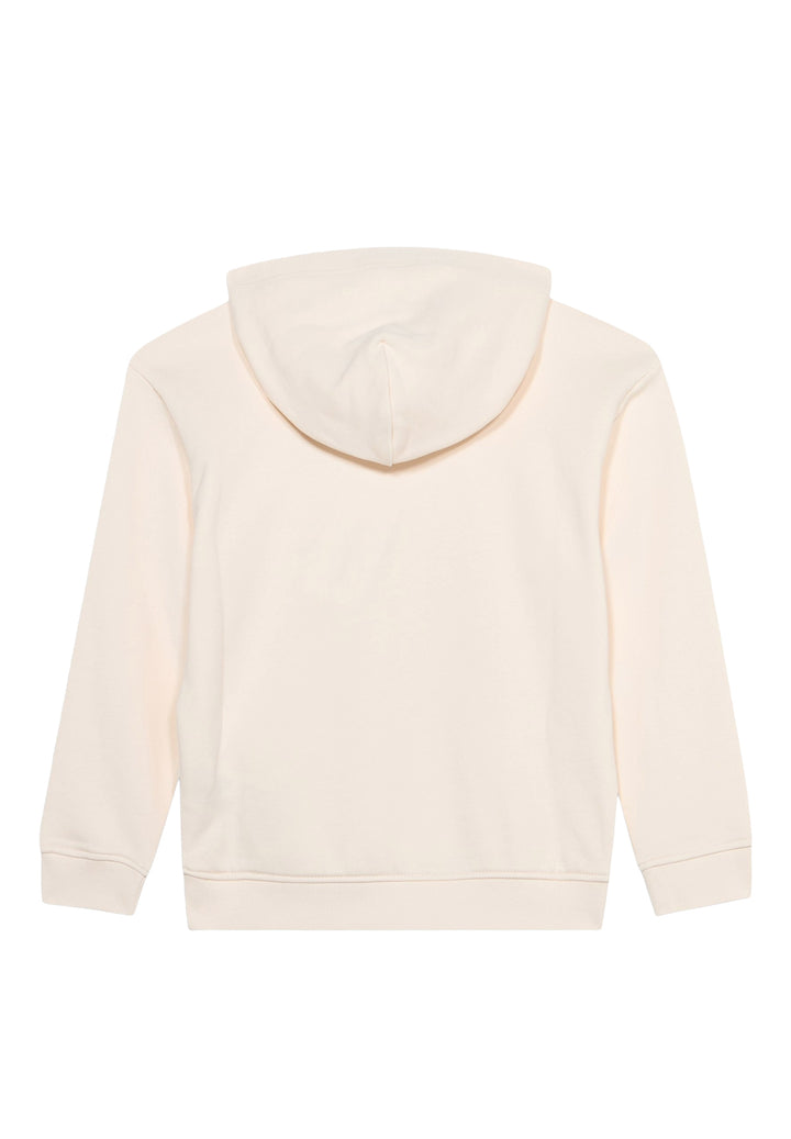 Felpa cappuccio crema per bambino