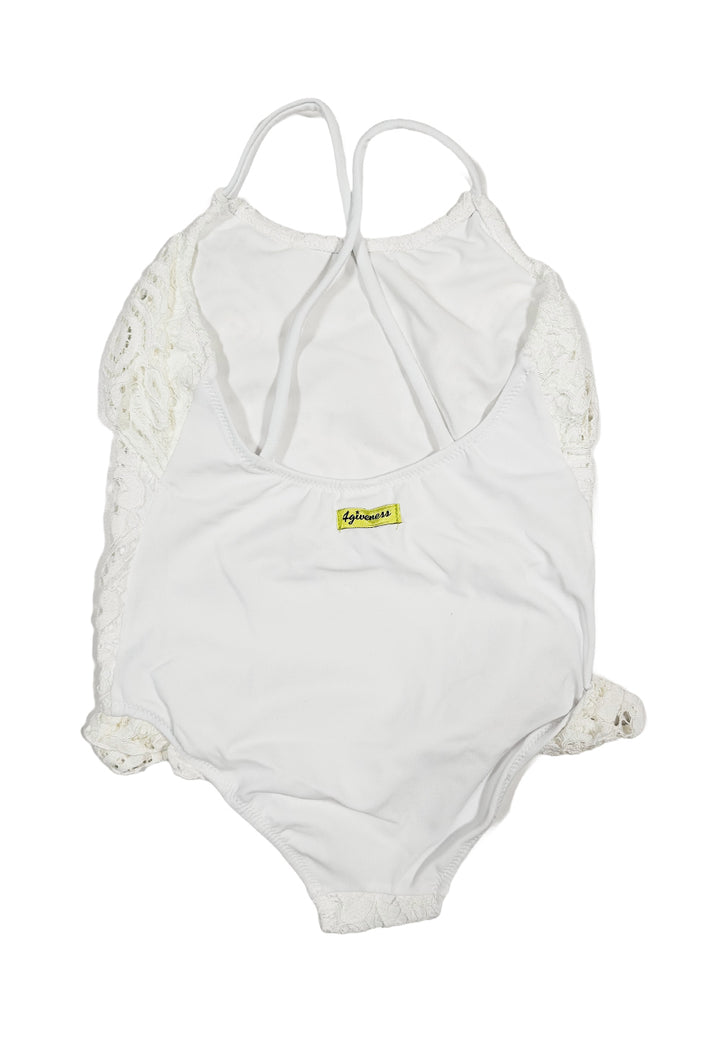 Costume intero bianco per neonata - Primamoda kids