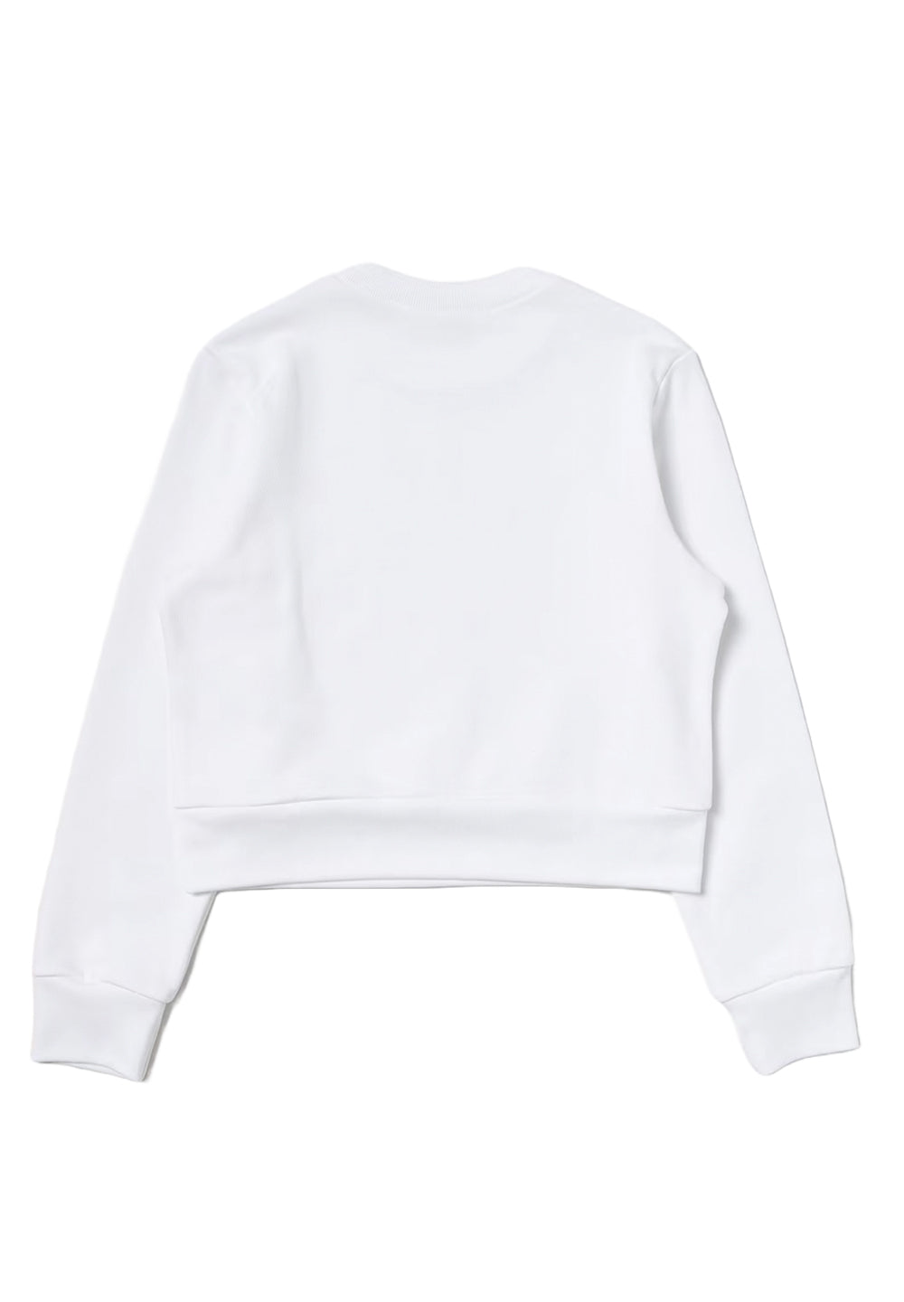 White crewneck sweatshirt for boy