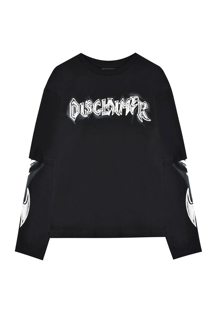 T-shirt nera per bambino