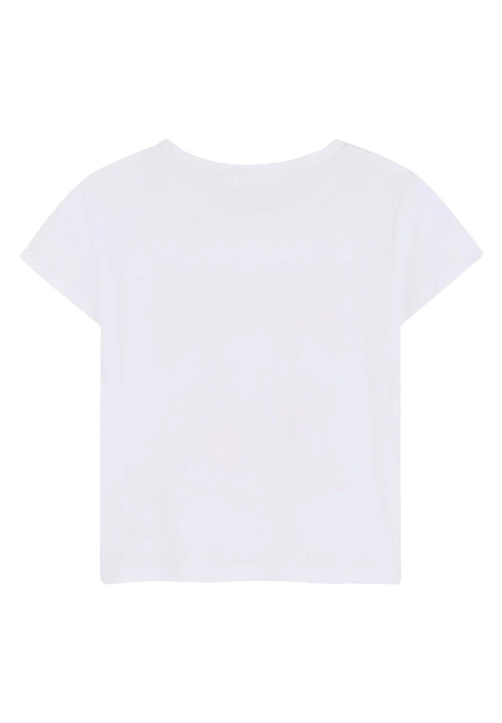 T-shirt bianca per bambina