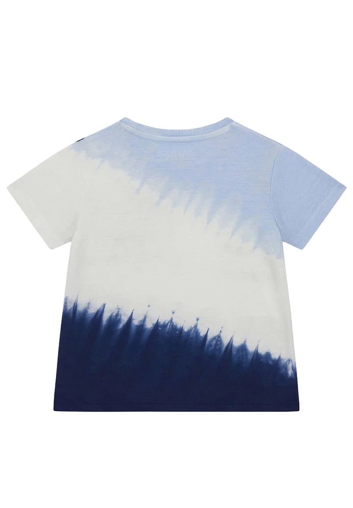 T-shirt bianco-azzurro per bambino