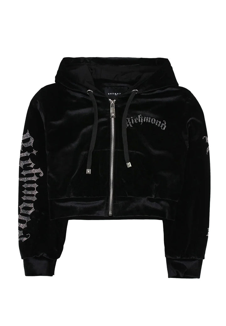 Black zip hoodie for girls