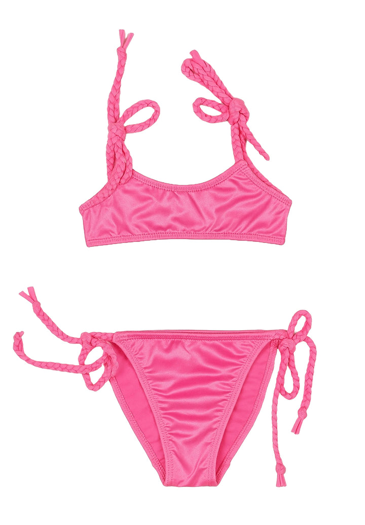 Costume bikini rosa per bambina