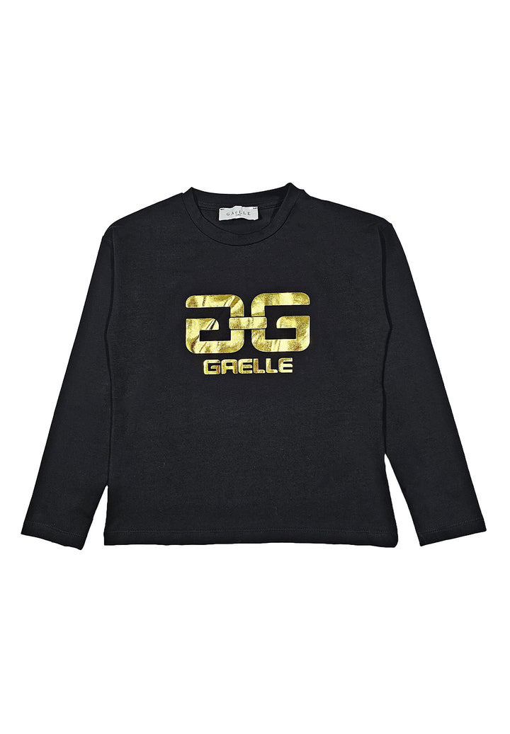 T-shirt nera per bambina