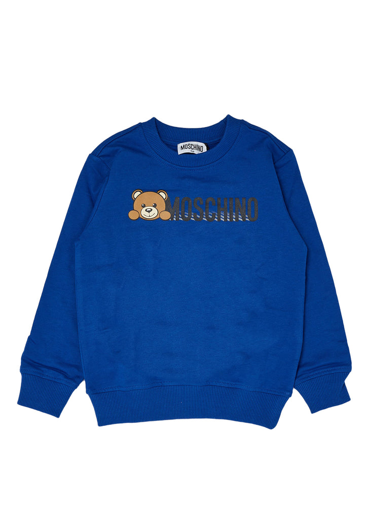 Blue crewneck sweatshirt for boy