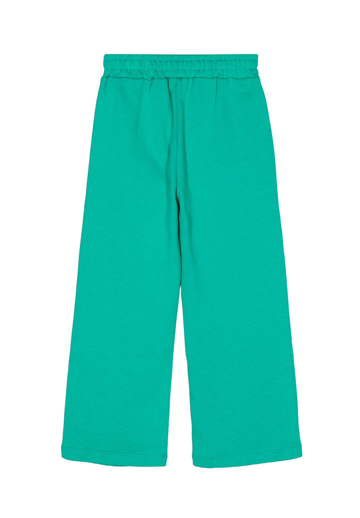 Pantalone felpa verde per bambina