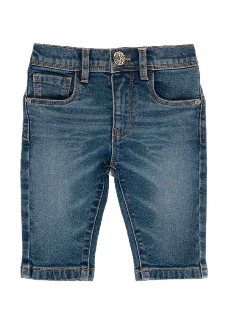 Jeans blu denim per neonato